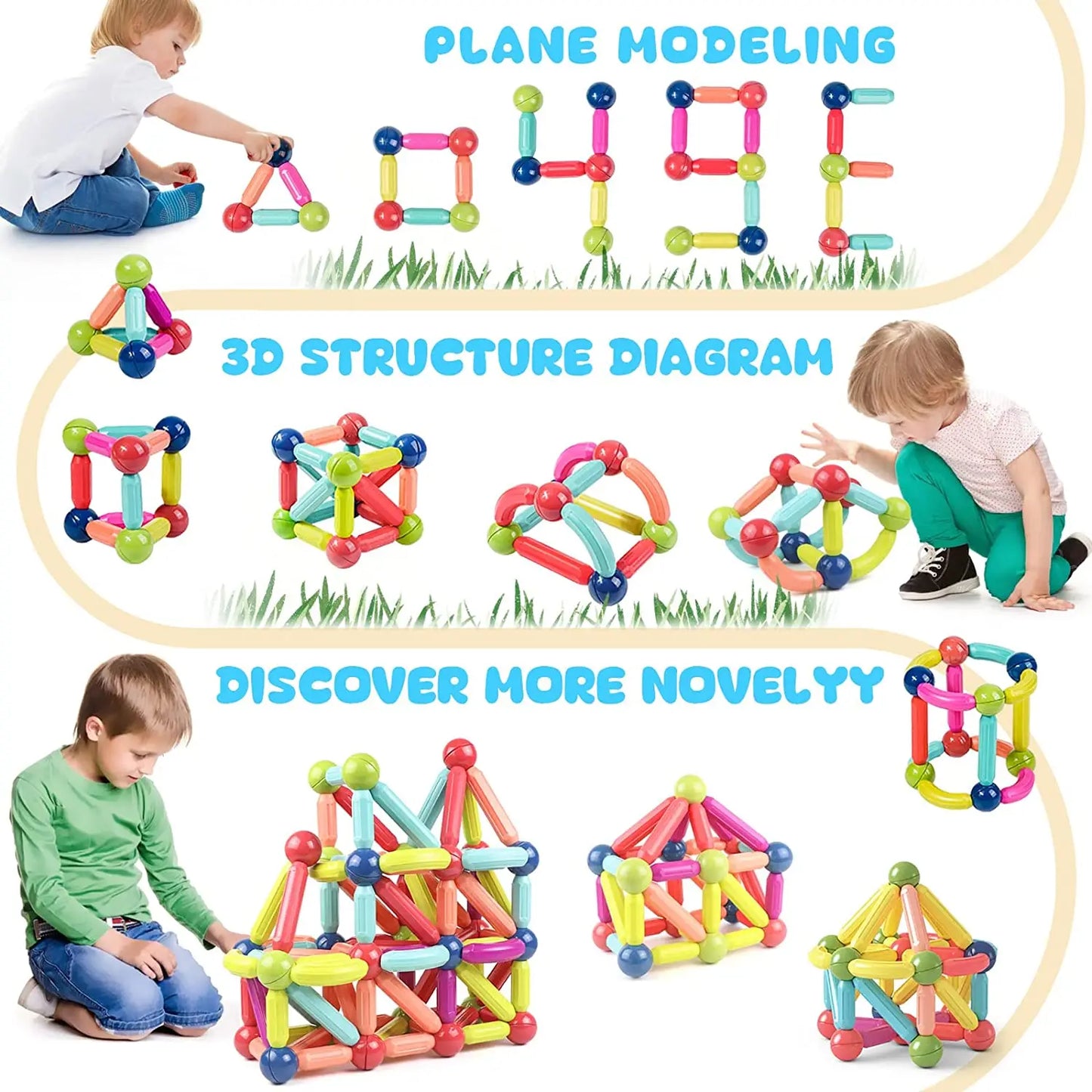 Magnetic Sticks Building Blocks